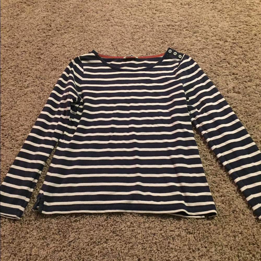 Boden breton stripe long sleeve shirt